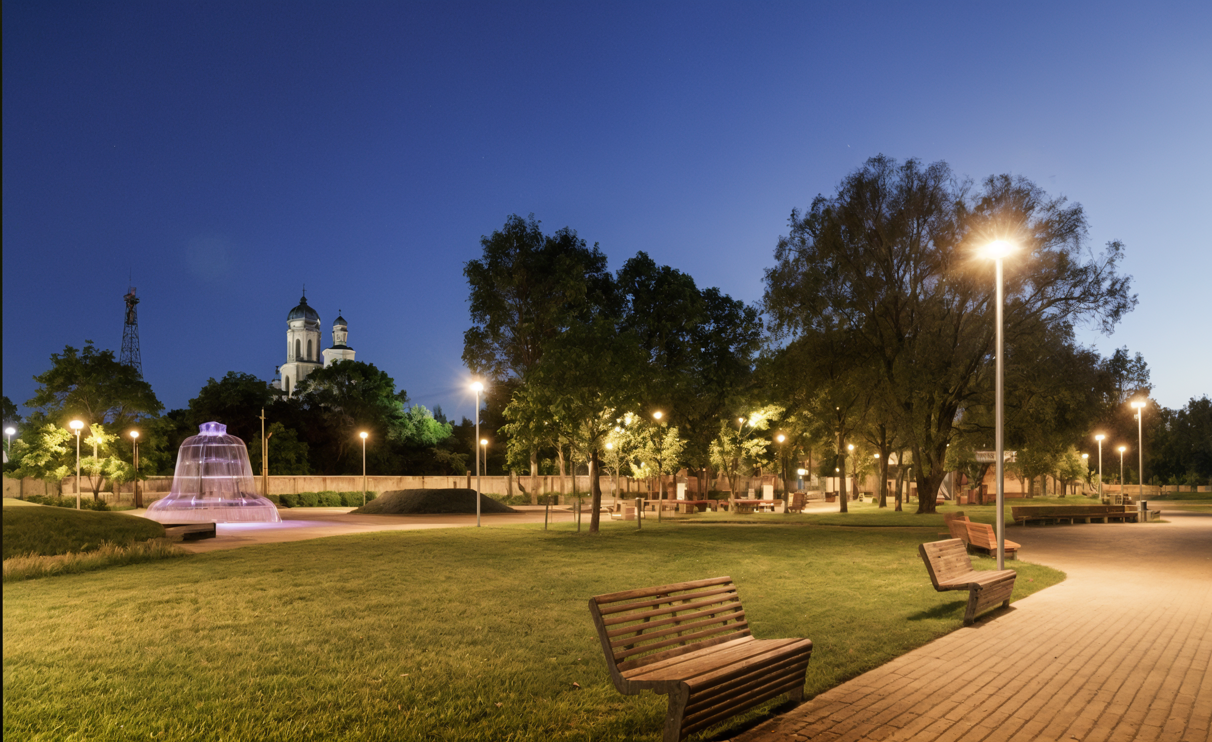 Набережная Валдай — вечер